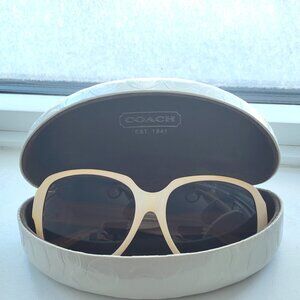 Coach Sunglasses – Ivory Frame with Case